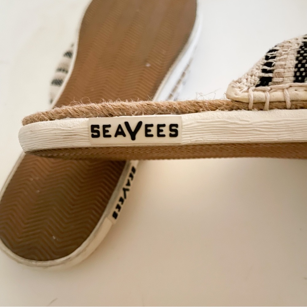 Anthropologie SeeVees Ocean Park Espadrille Slides - Picture 10 of 11
